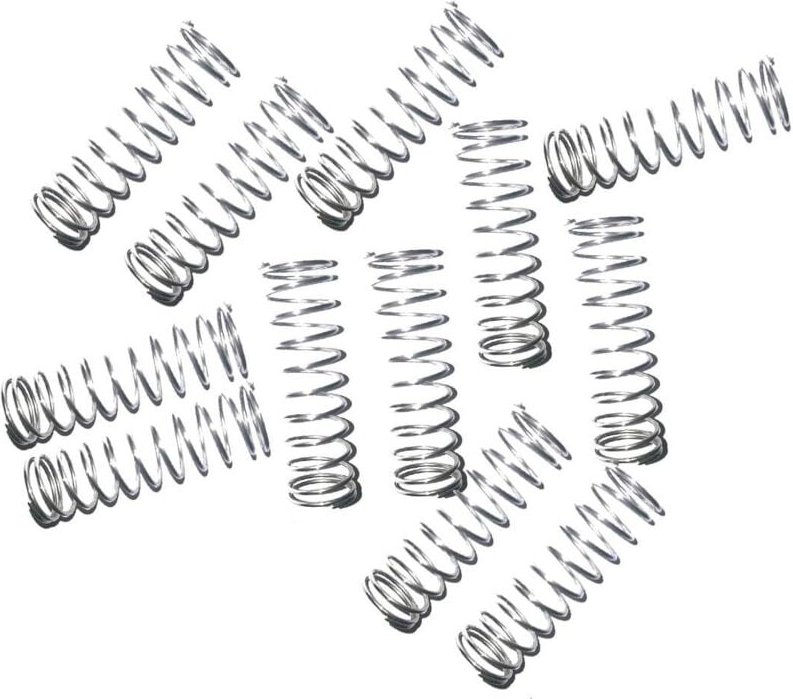 Bluedeer - 12 Stück Druckfedern, Edelstahl Spiralfedern, 304 Stahlfeder, 1 x 8 x 35 mm Feder, Druckfeder Für Reparatur u...