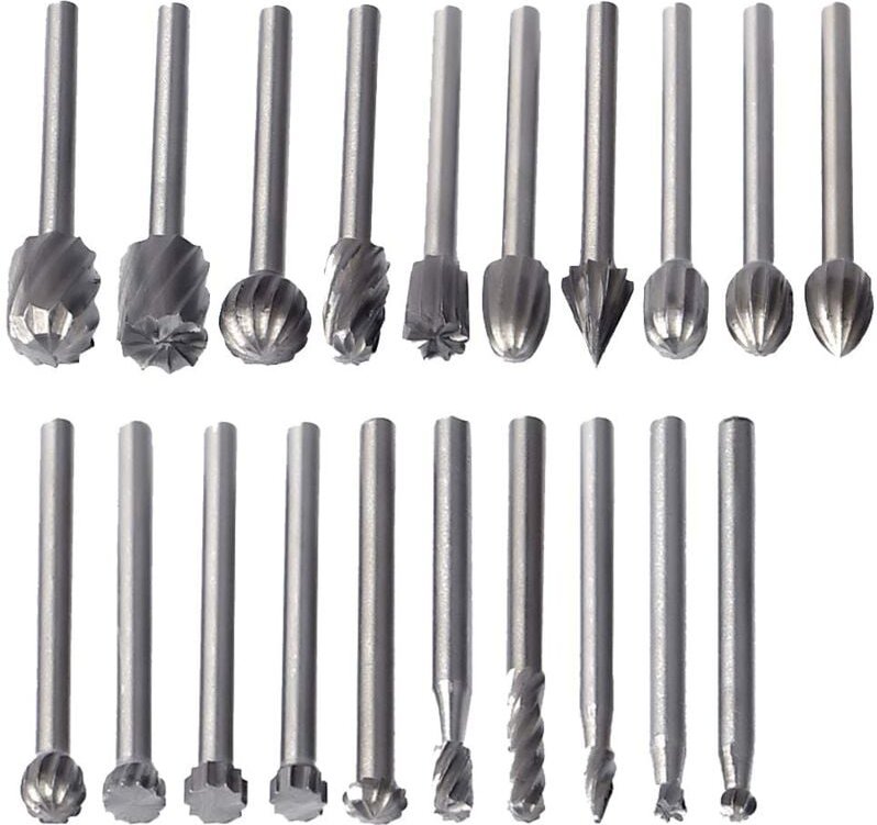 20 Stück HSS-Frässtifte Frässtifte Werkzeug Holzbearbeitung Fräszubehör Drehwerkzeug NPTERBL