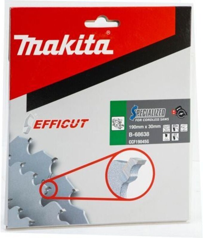 Zubehör - Sägeblatt Holz 190x30 mm, 45 Zähne B-68638 - Makita