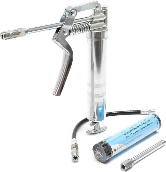 Mini-Fettpresse 90ml inkl. 3 Mundstücke für präzise Dosierung, mit 137,9bar Arbeitsdruck