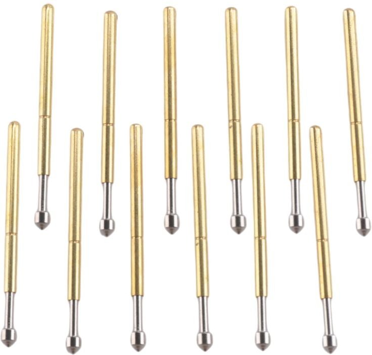 Tlily - 100 StüCke P75-E2 Federtestsonde Pogo Pin 1,3 Mm Konischen Kopf 1,0 Fingerhut