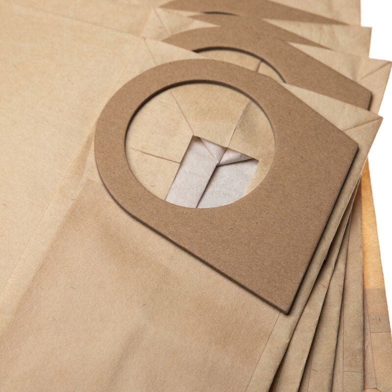 5x Staubsaugerbeutel kompatibel mit Bosch pas 900, pas 1000, pas 1000 f Staubsauger - Papier, 49,5cm x 21,8cm Sandfarben...