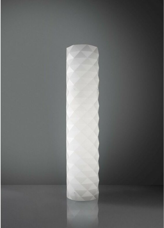 Stehlampe aus weißem Metall 27 x 123h