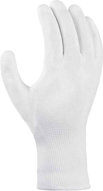Polyester-Strickhandschuhe polyurethan beschichtet weiß/weiß Gr. 8 - Texxor