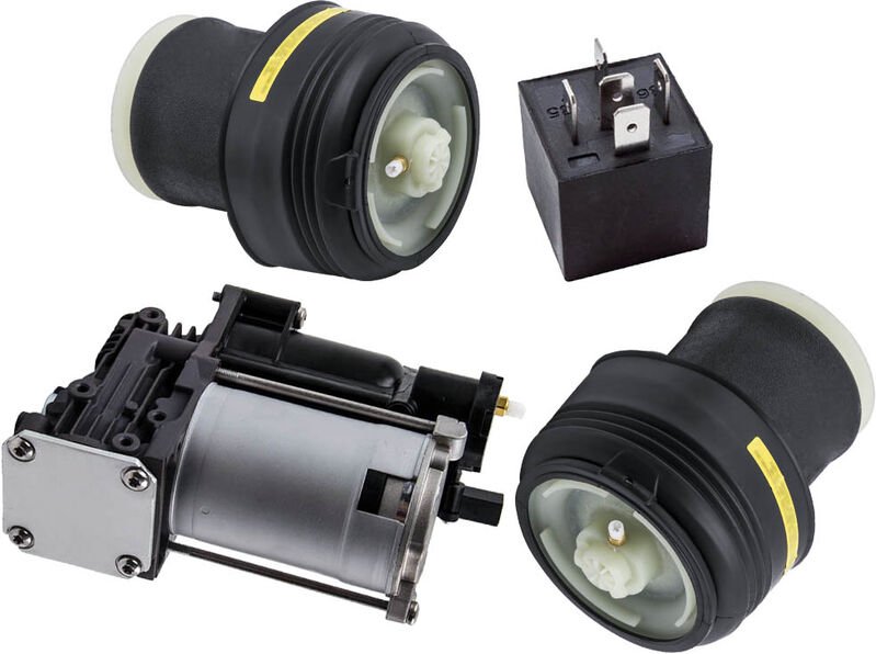 BFO - Luftfederung Hinten Faltenbalg + Kompressor for bmw X5 E70 X6 E71 E72 37206799419 Federbalg Stoßdämpfer Hinten + K...