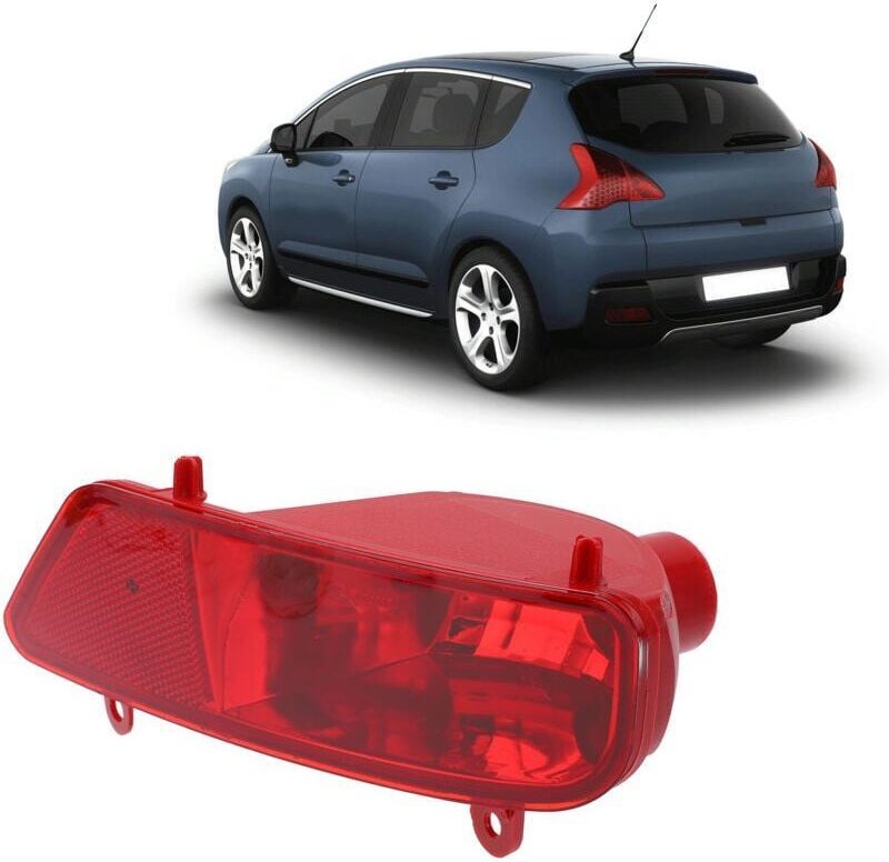 Nebelschlussleuchte für PKW, Ersatz-Autozubehör kompatibel mit Peugeot 3008 5008 2009-2016 (