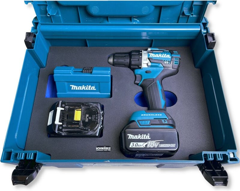 Schaumeinlage Schaumstoffeinlage für Makita Akku-Bohrschrauber DDF484 - Schwäble