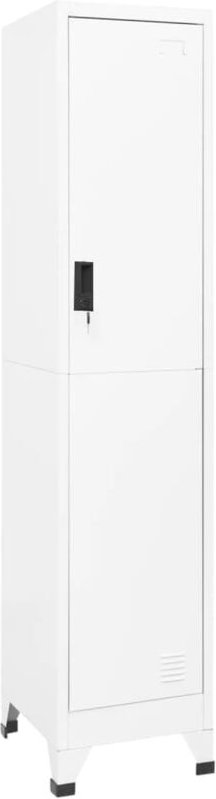Schließfachschrank Weiß 38x45x180 cm Stahl - Vidaxl