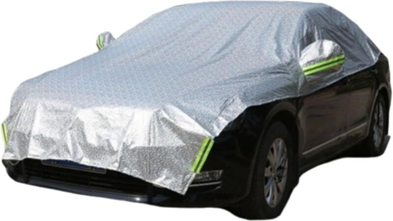 Robuste, regendichte Autoabdeckung – wind- und regendichte SUV-Abdeckung, Schnee- und UV-Schutz (Silber, SUV)