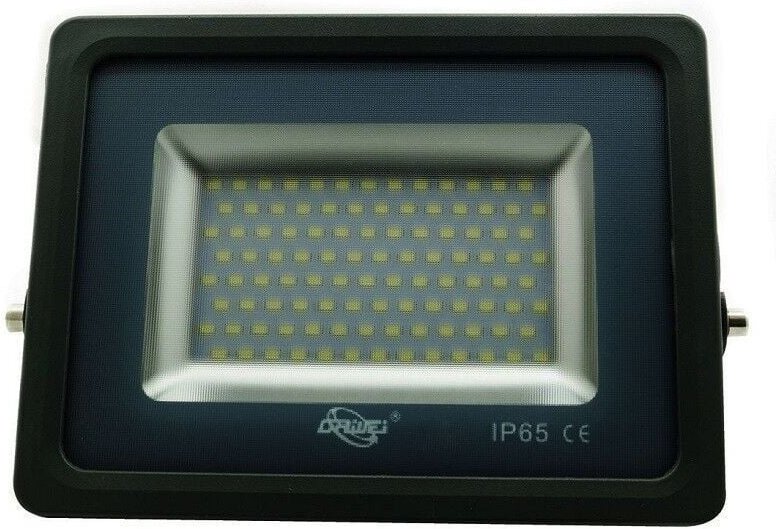 Slimsmdledspotlightoutdoorspotlightip65licht6000kkaltweissgrau100w