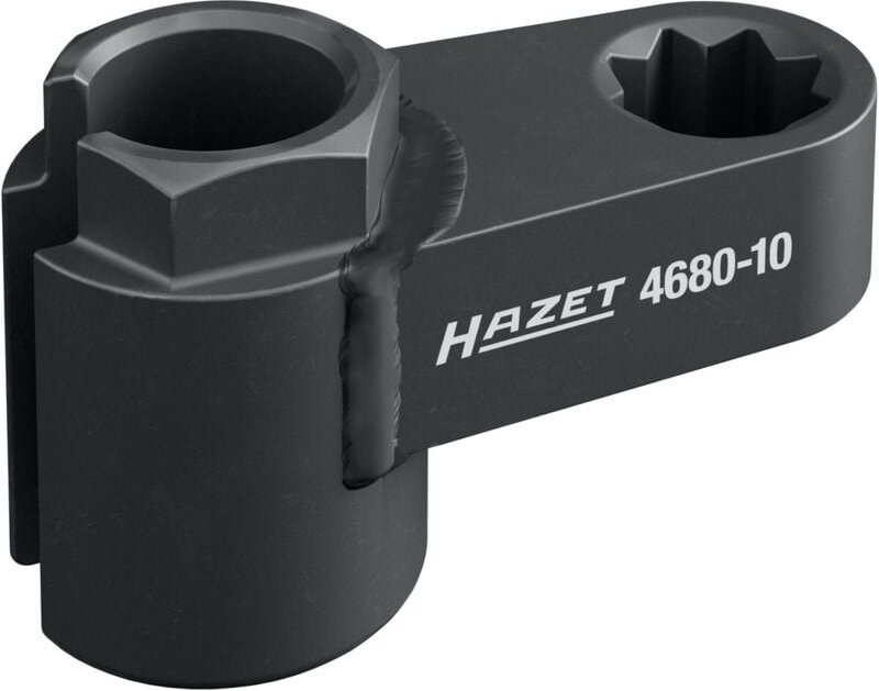 Hazet Abgassonden Einsatz, 1/2 (12,5 mm) Doppel-Vierkant hohl, Außen Sechskant Profil, SW 20 mm