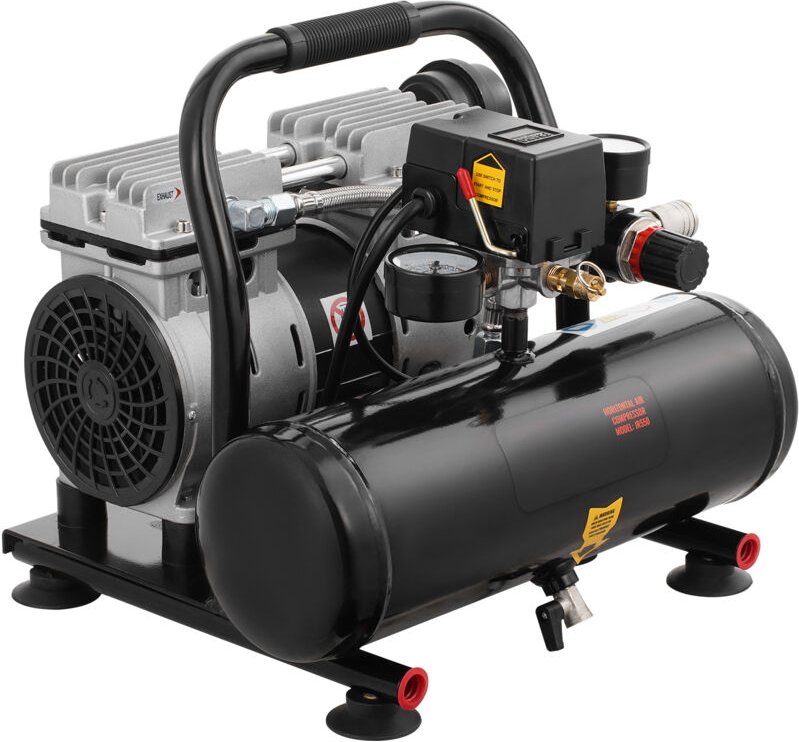 Mophorn - Luftkompressor, 1 Gallone Stahltank, 1 ps, 1,5 cfm, 7 Bar ölfreier Luftkompressor & max. 120 psi Druck, 68 dB ...