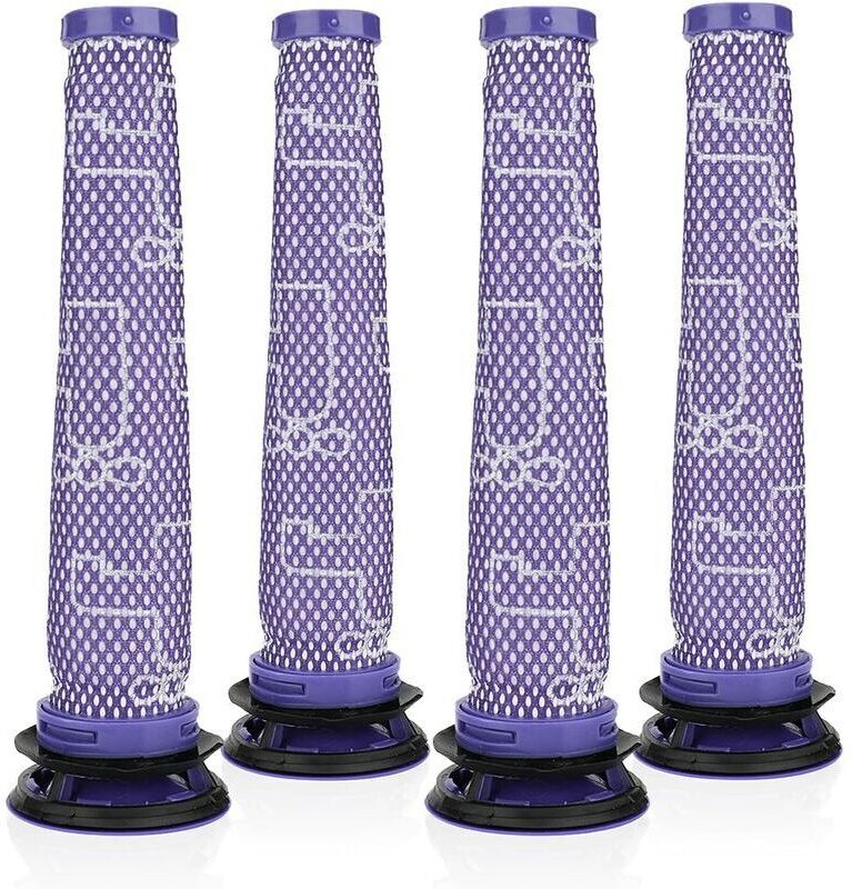 Ersatzfilter für Dyson V6, V7 und V8 Serie, 4-teiliger Vormotorfilter, HEPA-Filter für Dyson Staubsauger, Dyson Vormotor...