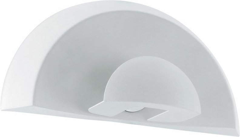 Eglo - Wandleuchte Außenlampe Außenleuchte Wandlampe Terrassenleuchte Balkon, IP44, Glas satiniert weiß Stahl, 1x G9