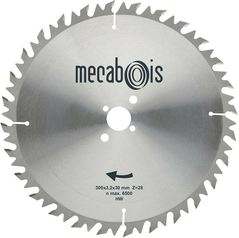 Mecabois - Rückschlagfestes Hartmetall-Kreissägeblatt für Brenn- und Bauholz