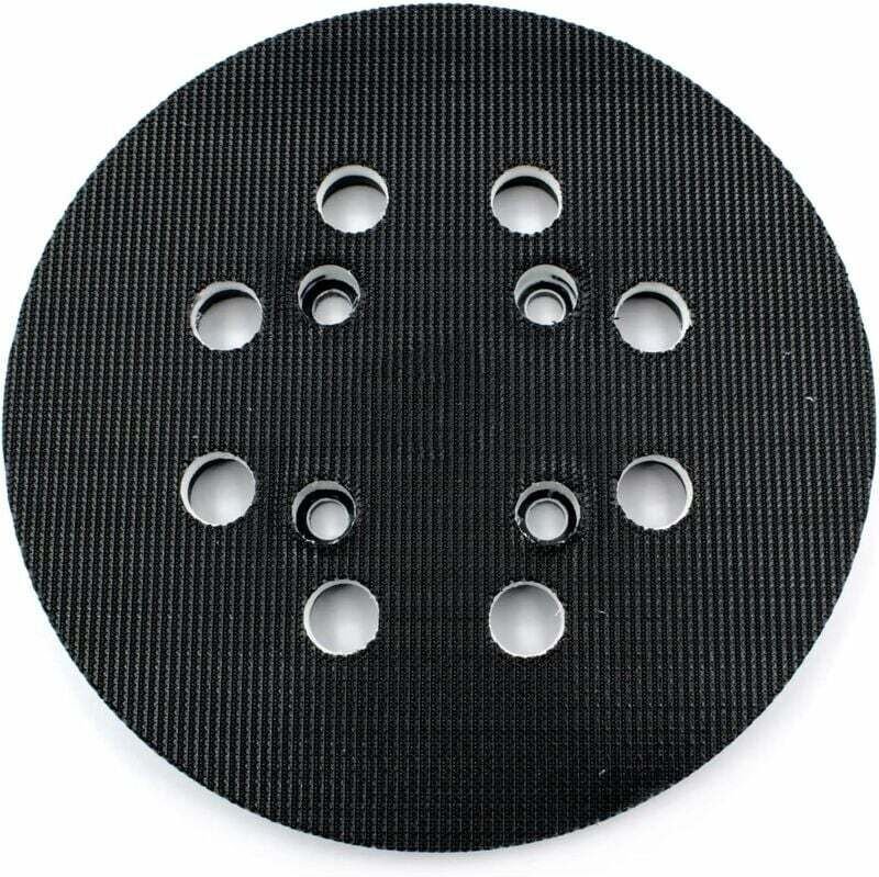 Schleifteller für Bosch (Ø 125 mm, mittlere Härte) mit Zubehörsystem für Exzenterschleifer PEX 300/400 AE / 4000 AE / Ad...