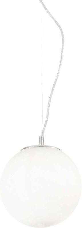 Ideal Lux - Mapa Bianco - 1 Light Small Globe Deckenanhänger Weiß, E27