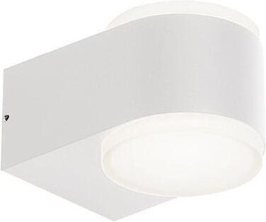 Wandleuchte aus Aluminiumdruckguss. Weiß geprägtes Finish