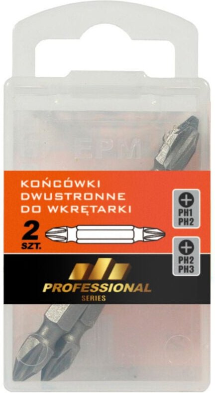 Schraubendreherbit Doppelendig 65mm 2stk Ph1-Ph2,ph2-Ph3 - E-400-0378