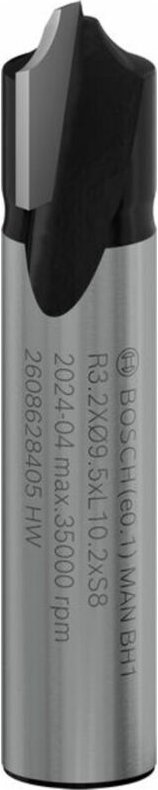 Viertelstabfräser, 8 mm, R1 3,2 mm, d 9,5 mm, l 10,2 mm, g 41 mm - Bosch