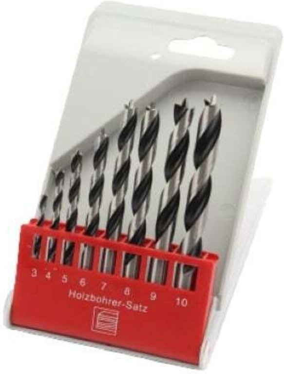 Bohrer-Set für Holz 8-teilig Rundschaft - Trendline