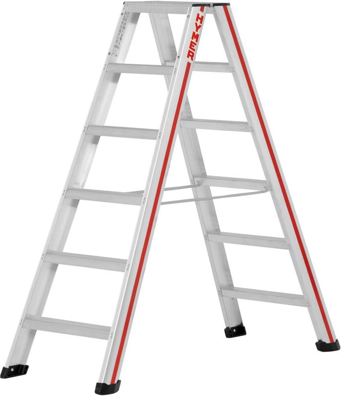 Hymer - Stufenstehleiter SC60 2x6St. 6024 Länge 1,50 mtr.