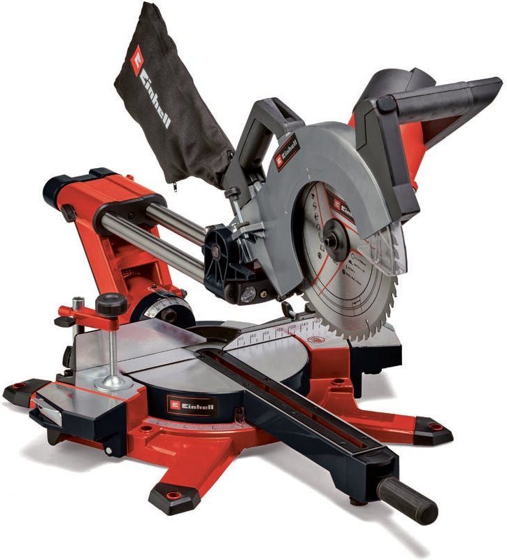 Einhell - Zug-Kapp-Gehrungssäge te-sm 2534 Dual (1800 w, max. 90 mm x 310 mm Schnitttiefe/-breite, ø 250 mm Sägeblatt, b...