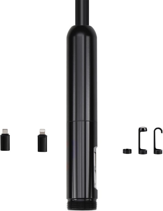 Mophorn Endoskopkamera mit Licht, Dual Lens Inspektionskamera für Android & iOS, 1920P HD mit 8+1 LED-Lichtern, 2-fachem...