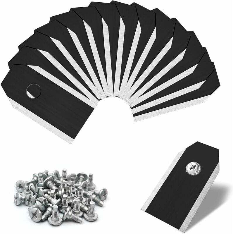 45 Stück schwarze Titan-Messerklingen, universelle Roboter-Rasenmäherklinge, Titan-Ersatzklingen für alle Husqvarn Autom...