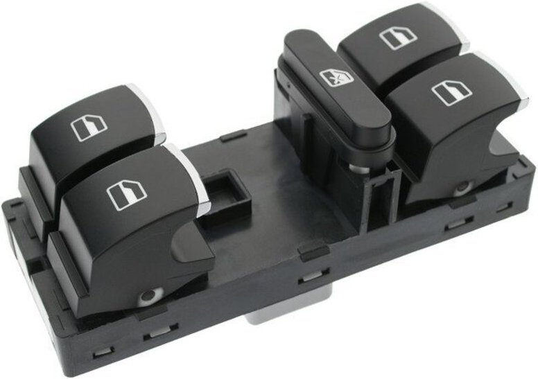 VW Golf VI 09-13 Kombischalter für elektrische Fensterheber, Chrom