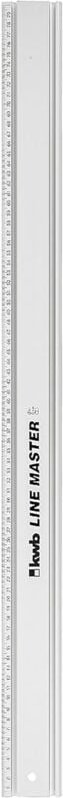 Line master Präzisionslineal - Aluminium, 800-mm Universal-Führungsschiene für Kreissäge, Stichsäge und Oberfräse - KWB