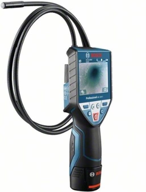 Akku Inspektionskamera gic 120 c Bosch mit 4x1,5-V-(AA)-Batterien, Akku-Adapter