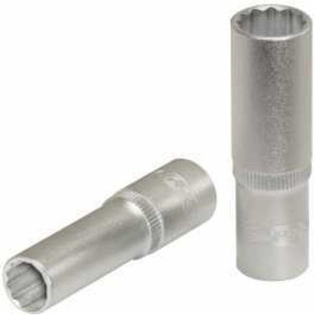 1/4' 12-kant-Stecknuss, lang, 4mm