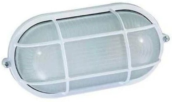 Ovale Deckenleuchte E 27 - 60 W weiße Farbe