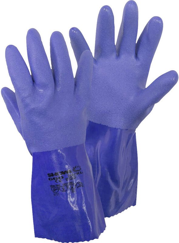 Thumbnail - 4708 xl 660 Gr. xl Baumwollgewebe, pvc Chemiekalienhandschuh Größe (Handschuhe): 10, xl en 388 - Showa