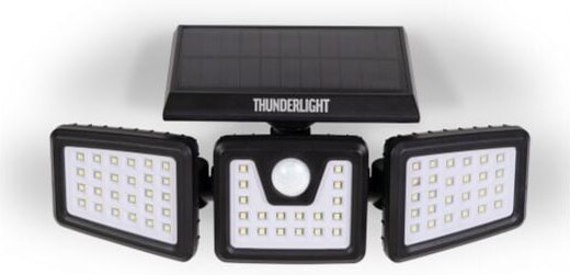 Solar-Scheinwerfer 3 Köpfe 70 led Bewegungsmelder