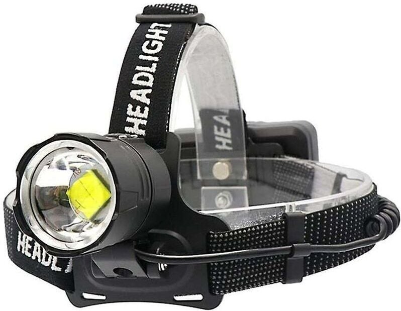 Wiederaufladbare LED-Stirnlampe, 10.000 Lumen, XHP70.2, leistungsstarke Stirnlampen, Hochleistungs-Arbeitsleuchte, zoomb...