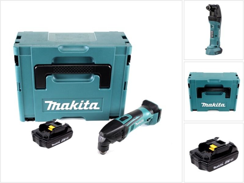 Makita DTM 50 Y1J 18V Li-Ion Akku Multifunktionswerkzeug im Makpac + 1x BL 1815 1,5 Ah Akku