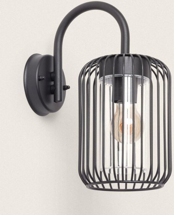 Wandleuchte Außen Edelstahl Dadawa Round Schwarz