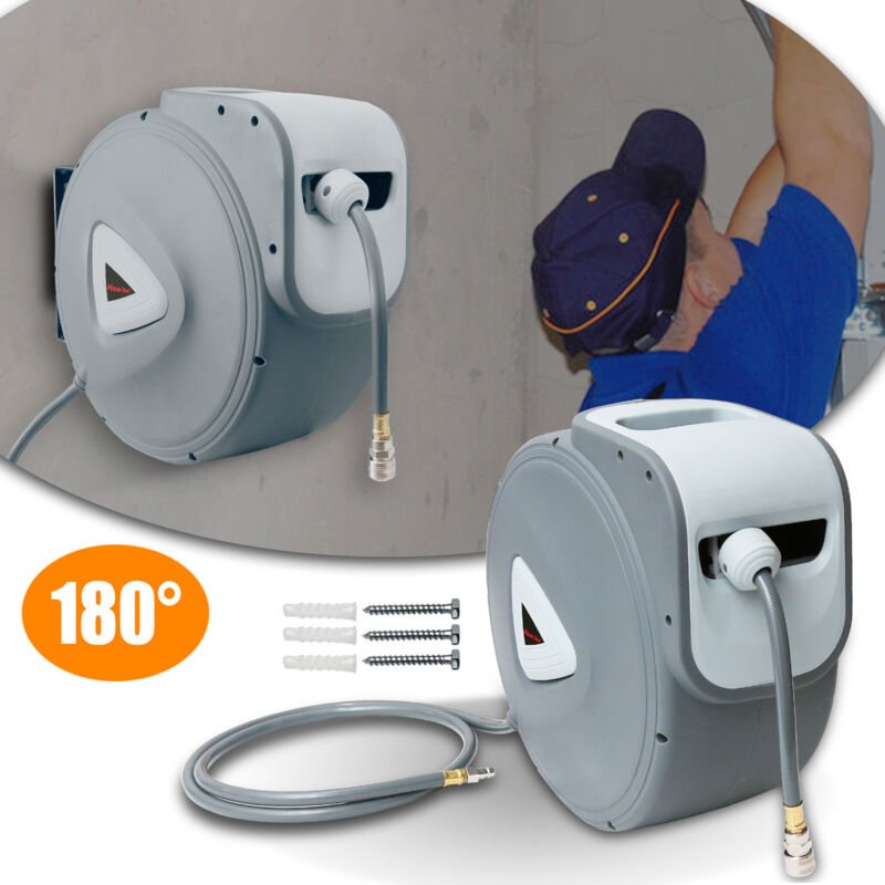 Wolketon Schlauchtrommel Automatik 30M Wasserschlauchaufroller Schlauchaufroller Gartenschlauchaufroller Wasserschlauch ...