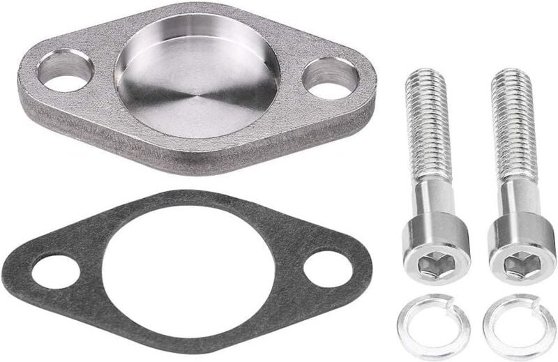 Ersandy - Ventil-Blindplatte, EGR-Ventil-Blindblockplatten, Edelstahl-Set mit Dichtung für E53, E38, E39, E46, X5