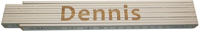 Zollstock Dennis 2 m weiß Zollstock
