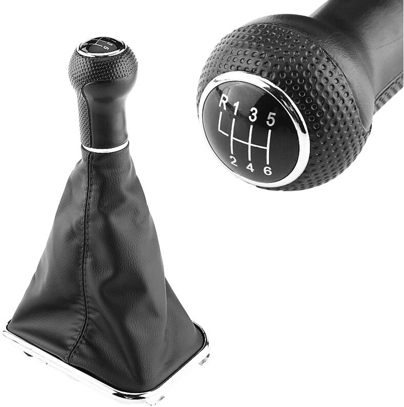 SUNXURY 6-Gang-Schaltknauf, Gamaschen-Boot-Rahmen-Kit für Bora Golf MK4 1998–2007