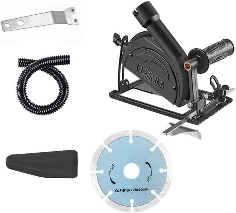 Winkelschleiferständer aus Metall, 45° verstellbarer Schleiferhalter, Schutzabdeckung für Schneidemaschinen für gewöhnli...