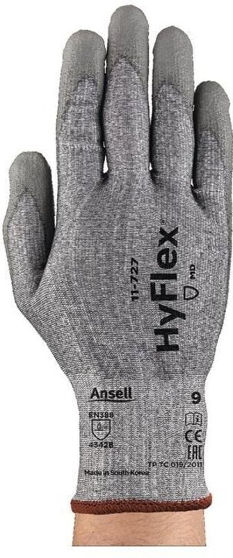 Schnittschutzhandschuhe HyFlex® 11-727 Größe 9 grau en 388 PSA-Kategorie ii