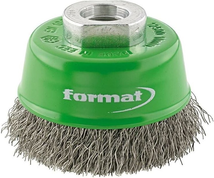 Topfbürste Rostfrei gewellt M14 60mm - Format