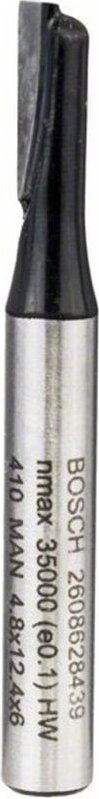 Nutfräser Standard for Wood, 6 mm, D1 4,8 mm, l 12,4 mm, g 51 mm - Bosch