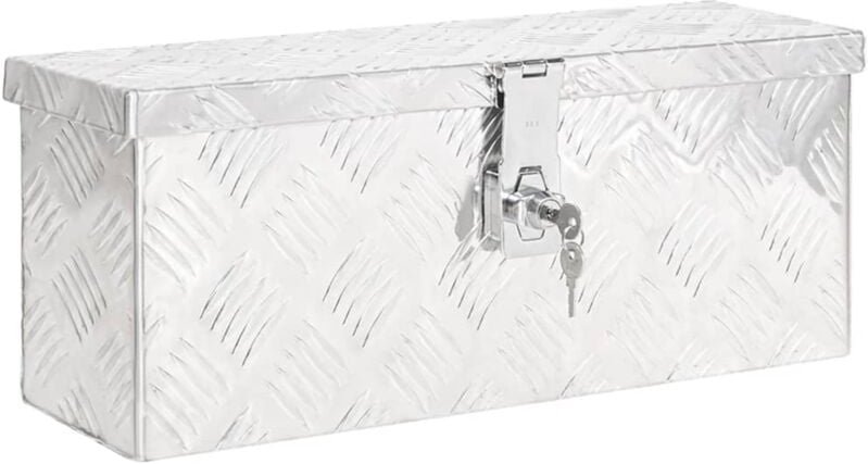 GBLY Aufbewahrungsbox Silbern 50x15x20,5 cm Aluminium