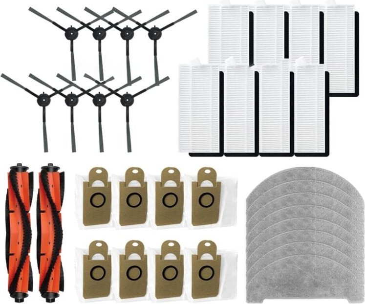 Für RV1 Pro Hauptseitenbürste HEPA-Filter Mopp-Pad Staubbeutel, a