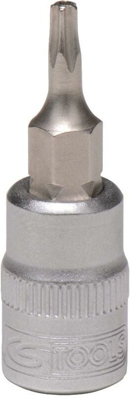 1/4' Bit-Stecknuss, Fünfstern mit Stirnlochbohrung, TS30